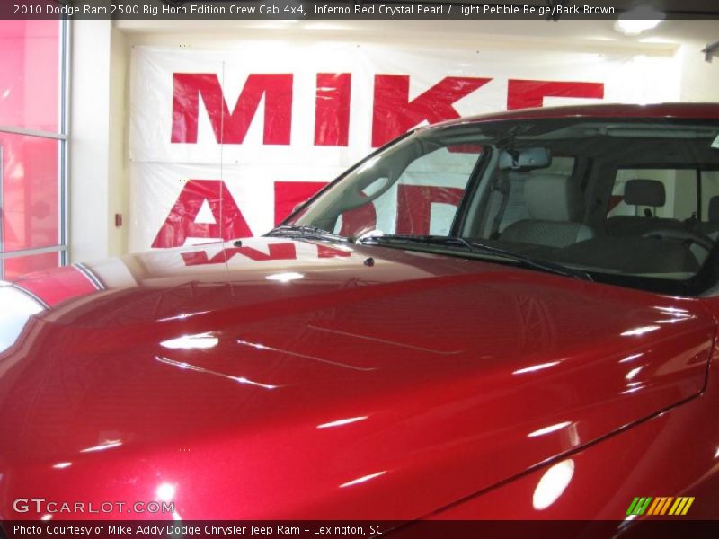 Inferno Red Crystal Pearl / Light Pebble Beige/Bark Brown 2010 Dodge Ram 2500 Big Horn Edition Crew Cab 4x4