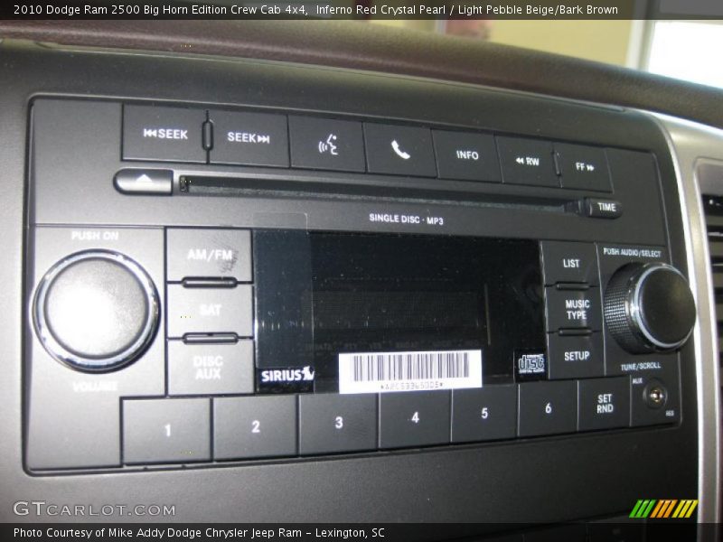 Inferno Red Crystal Pearl / Light Pebble Beige/Bark Brown 2010 Dodge Ram 2500 Big Horn Edition Crew Cab 4x4