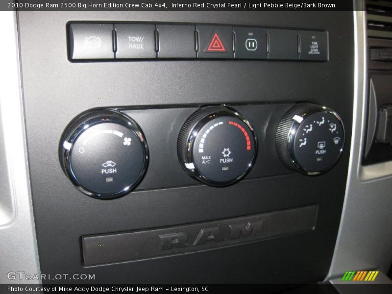 Inferno Red Crystal Pearl / Light Pebble Beige/Bark Brown 2010 Dodge Ram 2500 Big Horn Edition Crew Cab 4x4