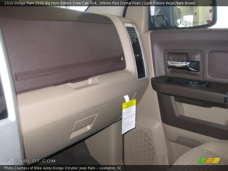 Inferno Red Crystal Pearl / Light Pebble Beige/Bark Brown 2010 Dodge Ram 2500 Big Horn Edition Crew Cab 4x4