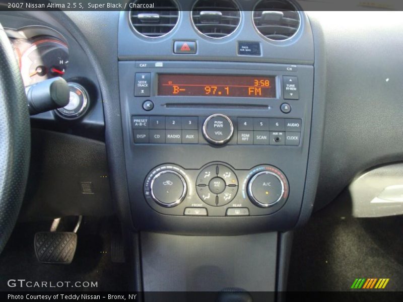Super Black / Charcoal 2007 Nissan Altima 2.5 S