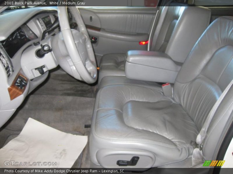 White / Medium Gray 2003 Buick Park Avenue