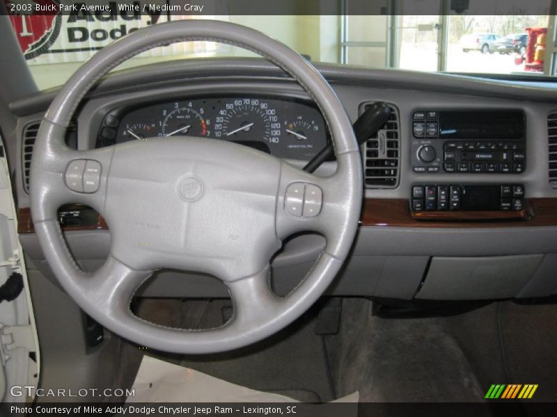White / Medium Gray 2003 Buick Park Avenue
