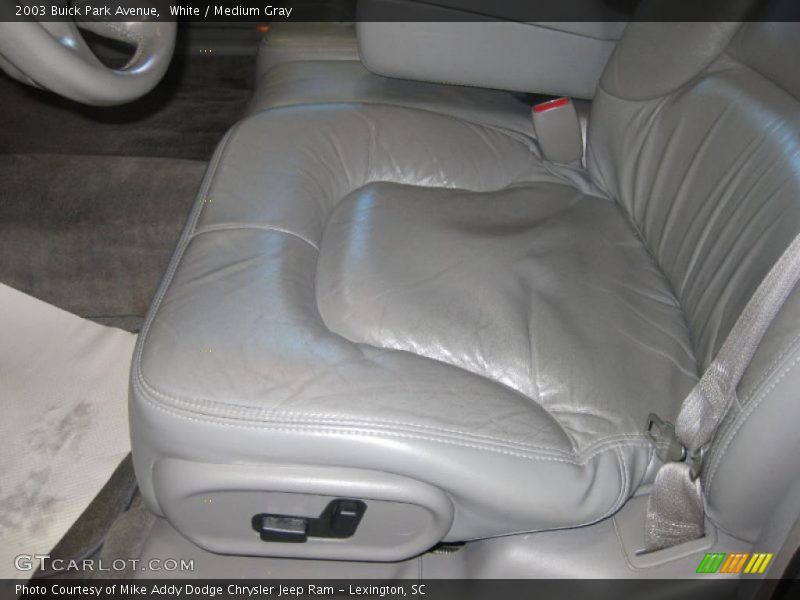 White / Medium Gray 2003 Buick Park Avenue