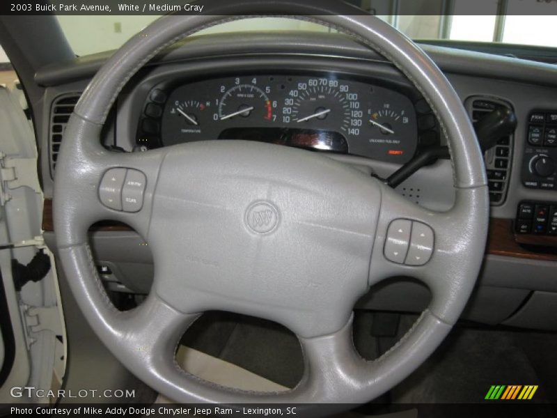 White / Medium Gray 2003 Buick Park Avenue