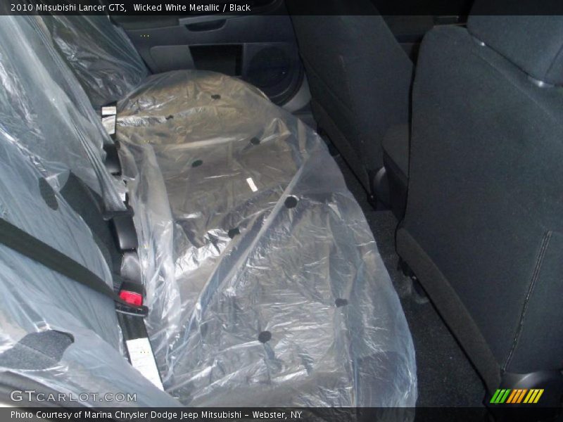 Wicked White Metallic / Black 2010 Mitsubishi Lancer GTS