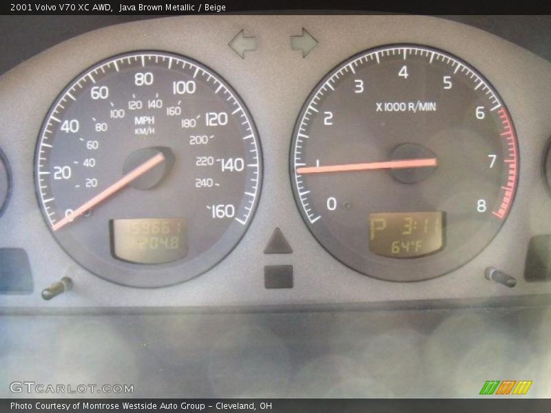 Java Brown Metallic / Beige 2001 Volvo V70 XC AWD