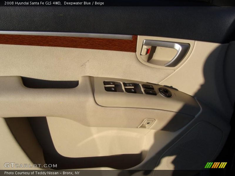 Deepwater Blue / Beige 2008 Hyundai Santa Fe GLS 4WD