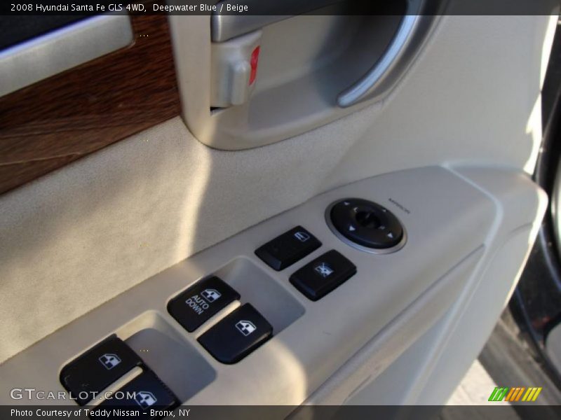 Deepwater Blue / Beige 2008 Hyundai Santa Fe GLS 4WD