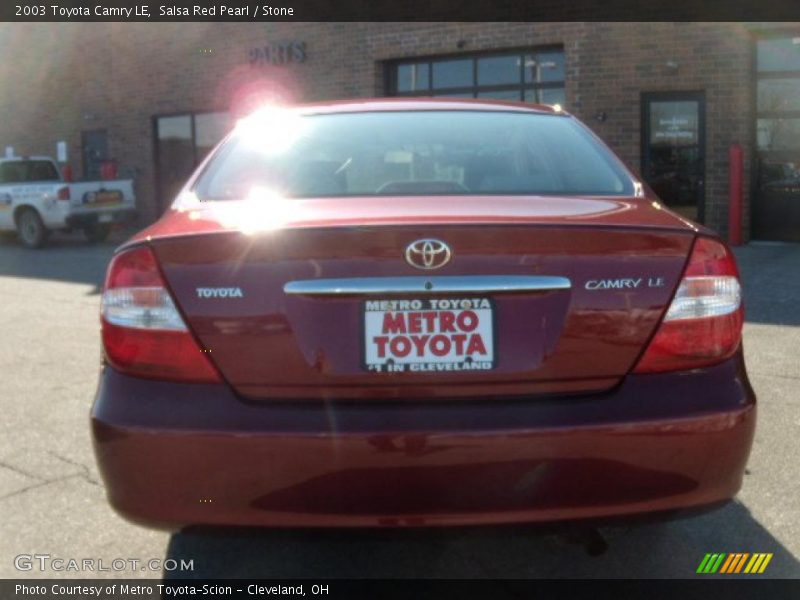 Salsa Red Pearl / Stone 2003 Toyota Camry LE