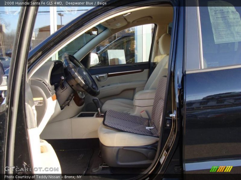 Deepwater Blue / Beige 2008 Hyundai Santa Fe GLS 4WD