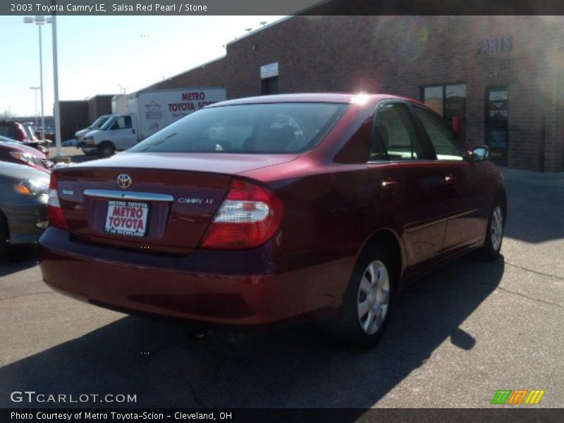 Salsa Red Pearl / Stone 2003 Toyota Camry LE