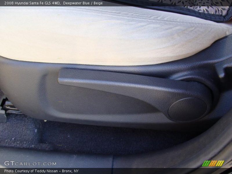 Deepwater Blue / Beige 2008 Hyundai Santa Fe GLS 4WD