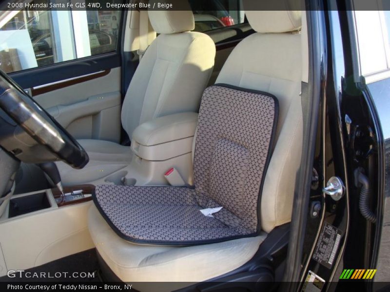 Deepwater Blue / Beige 2008 Hyundai Santa Fe GLS 4WD