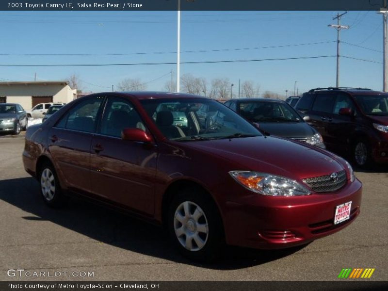 Salsa Red Pearl / Stone 2003 Toyota Camry LE