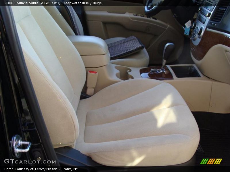 Deepwater Blue / Beige 2008 Hyundai Santa Fe GLS 4WD