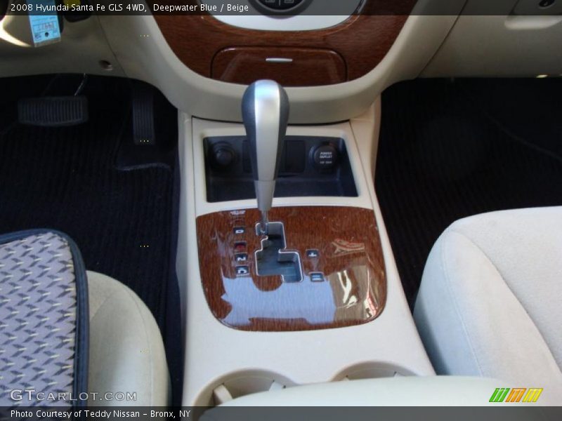 Deepwater Blue / Beige 2008 Hyundai Santa Fe GLS 4WD