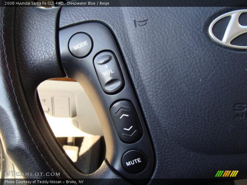 Deepwater Blue / Beige 2008 Hyundai Santa Fe GLS 4WD