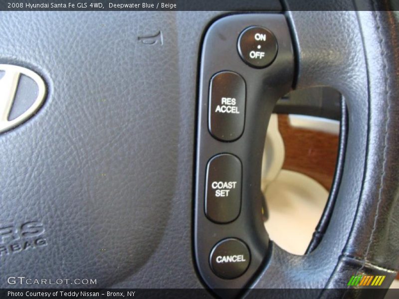 Deepwater Blue / Beige 2008 Hyundai Santa Fe GLS 4WD