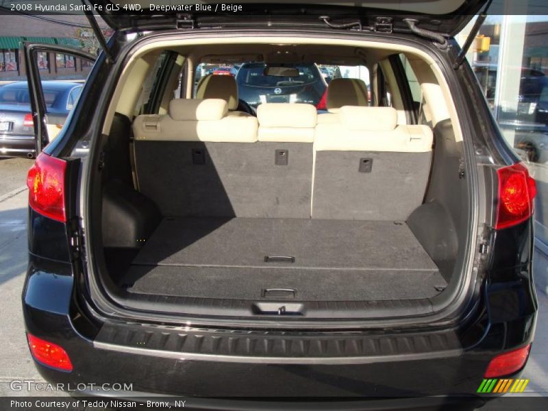Deepwater Blue / Beige 2008 Hyundai Santa Fe GLS 4WD