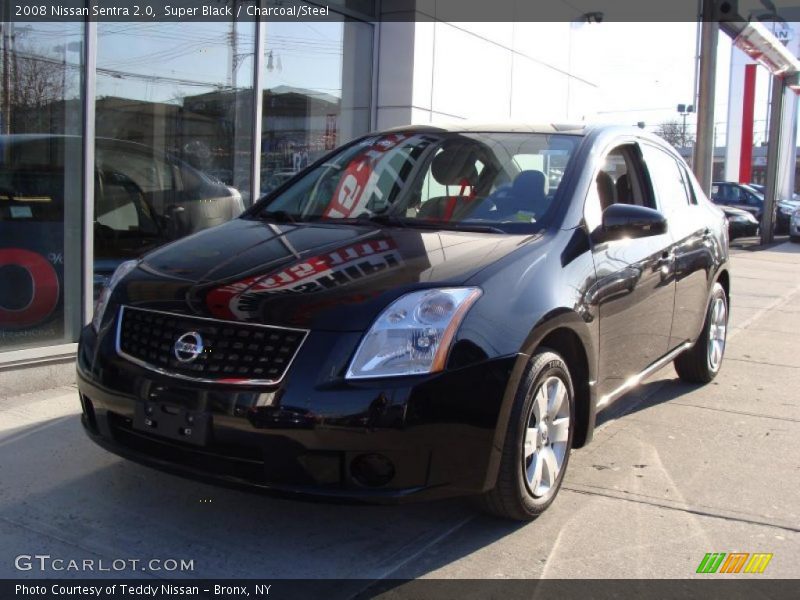 Super Black / Charcoal/Steel 2008 Nissan Sentra 2.0