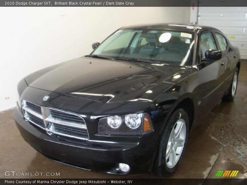 Brilliant Black Crystal Pearl / Dark Slate Gray 2010 Dodge Charger SXT