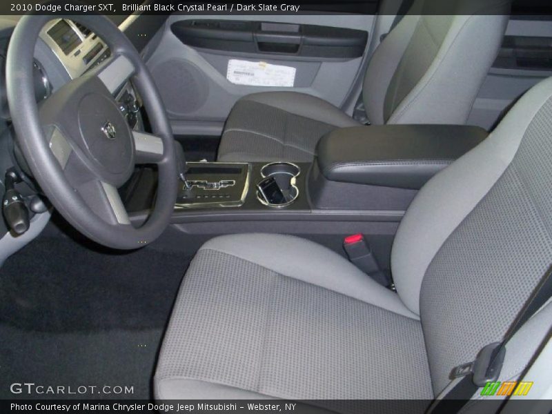 Brilliant Black Crystal Pearl / Dark Slate Gray 2010 Dodge Charger SXT