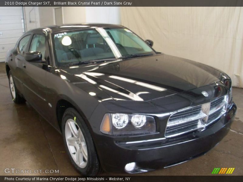 Brilliant Black Crystal Pearl / Dark Slate Gray 2010 Dodge Charger SXT