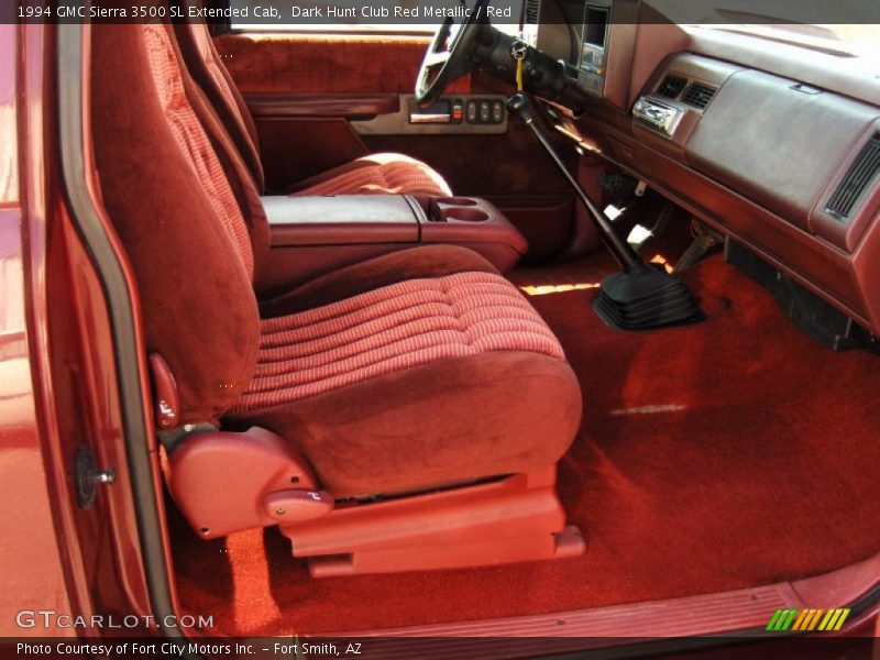 Dark Hunt Club Red Metallic / Red 1994 GMC Sierra 3500 SL Extended Cab