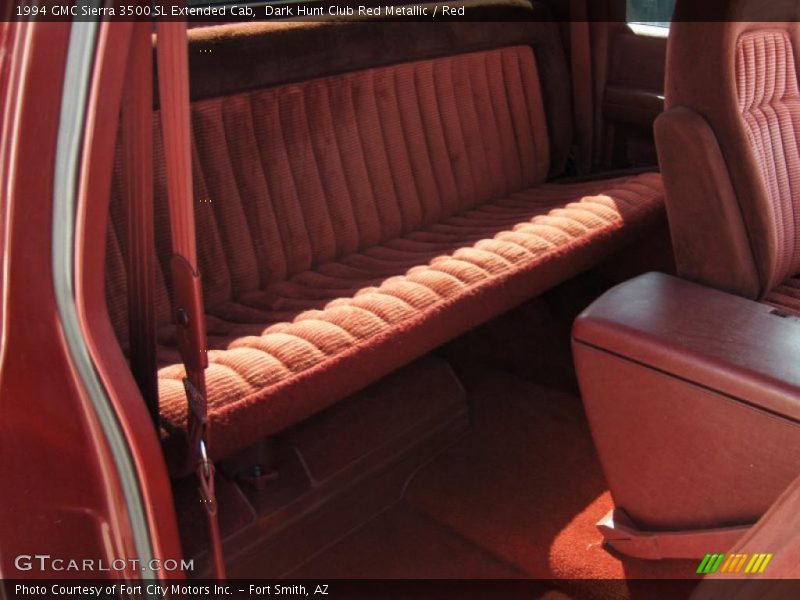 Dark Hunt Club Red Metallic / Red 1994 GMC Sierra 3500 SL Extended Cab