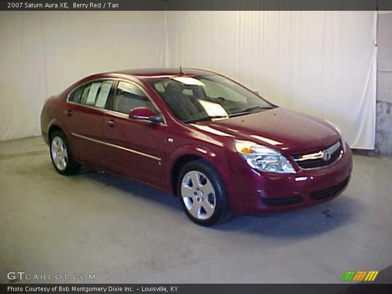 Berry Red / Tan 2007 Saturn Aura XE