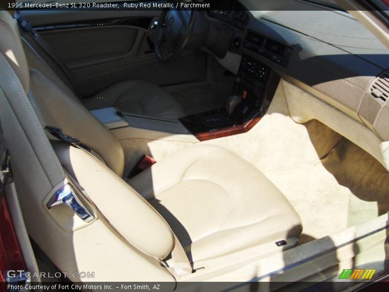 Ruby Red Metallic / Parchment 1996 Mercedes-Benz SL 320 Roadster