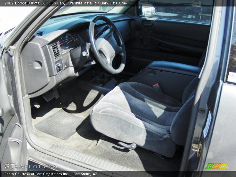 Graphite Metallic / Dark Slate Gray 2002 Dodge Dakota SXT Club Cab