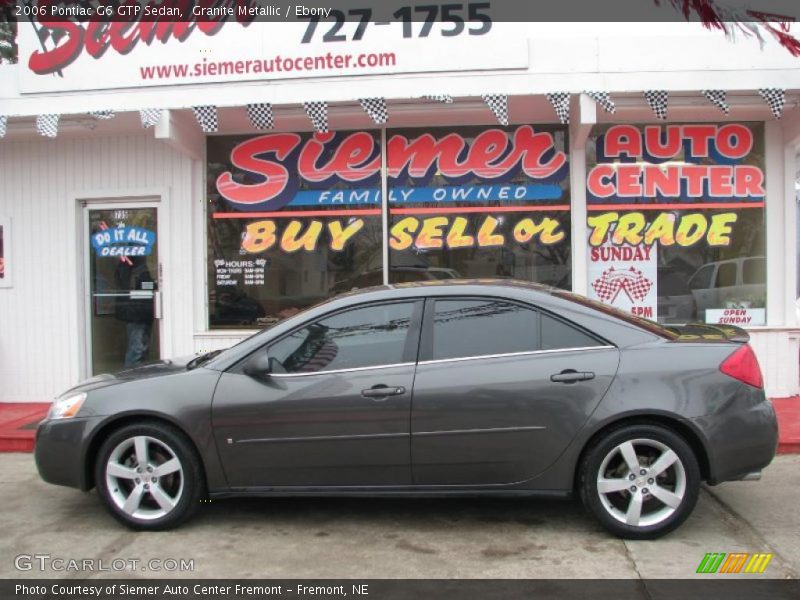 Granite Metallic / Ebony 2006 Pontiac G6 GTP Sedan