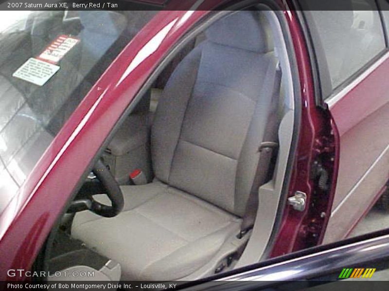 Berry Red / Tan 2007 Saturn Aura XE