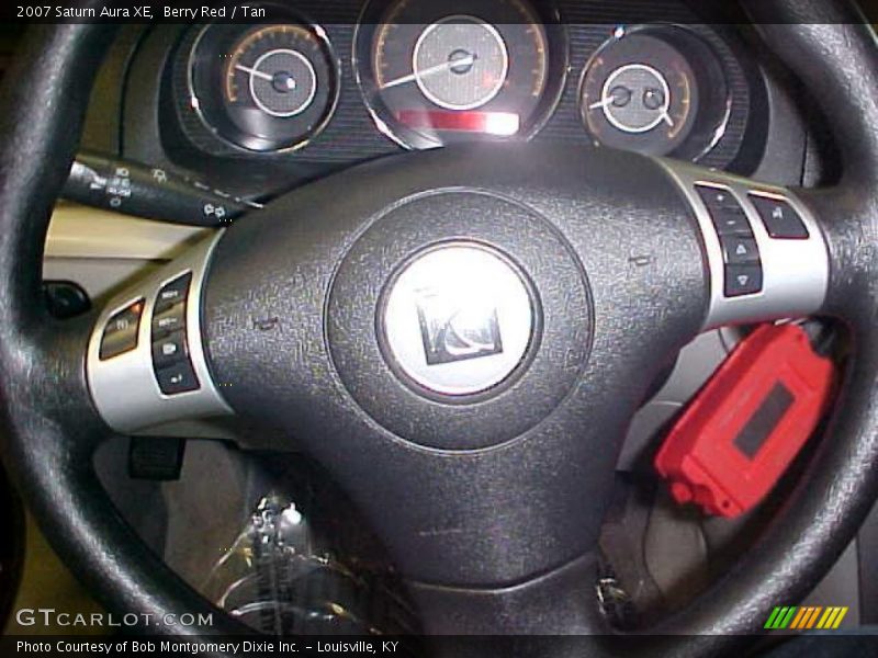 Berry Red / Tan 2007 Saturn Aura XE