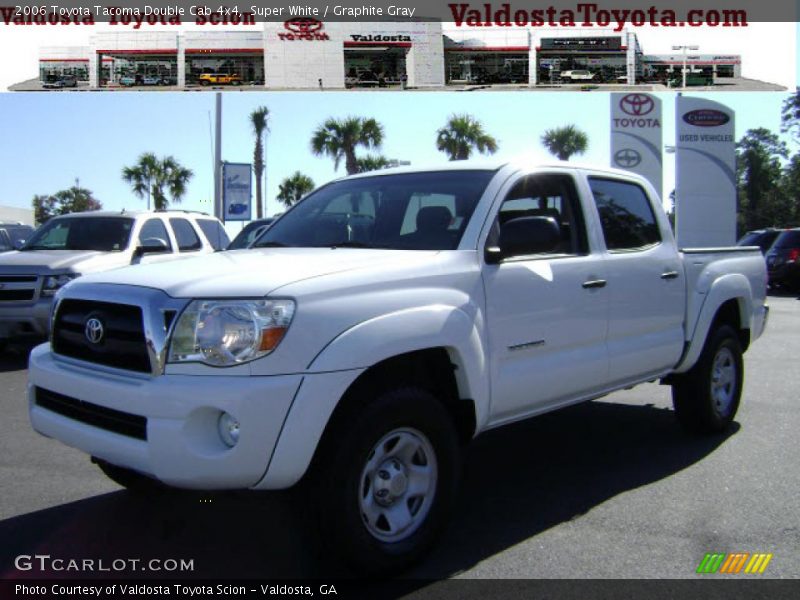 Super White / Graphite Gray 2006 Toyota Tacoma Double Cab 4x4