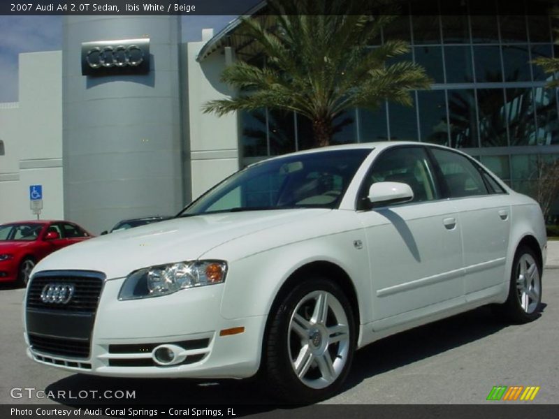 Ibis White / Beige 2007 Audi A4 2.0T Sedan