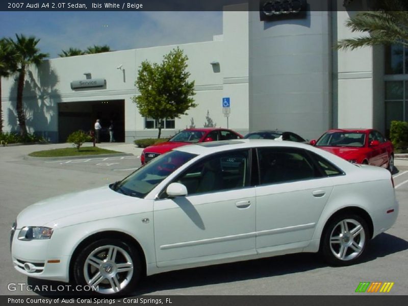 Ibis White / Beige 2007 Audi A4 2.0T Sedan