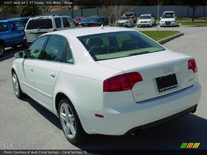 Ibis White / Beige 2007 Audi A4 2.0T Sedan