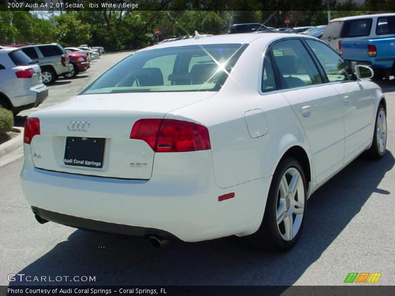 Ibis White / Beige 2007 Audi A4 2.0T Sedan