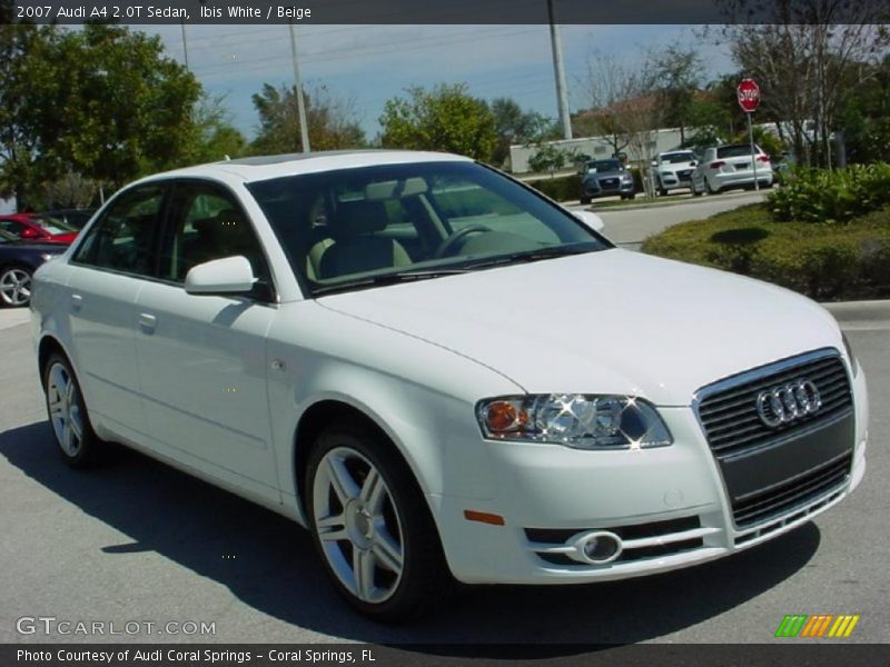 Ibis White / Beige 2007 Audi A4 2.0T Sedan