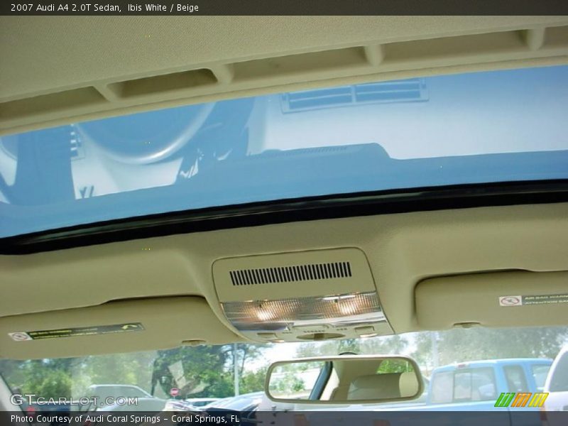 Ibis White / Beige 2007 Audi A4 2.0T Sedan