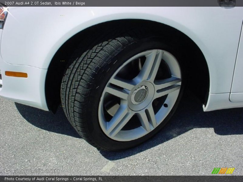 Ibis White / Beige 2007 Audi A4 2.0T Sedan