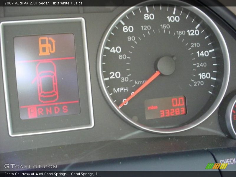 Ibis White / Beige 2007 Audi A4 2.0T Sedan