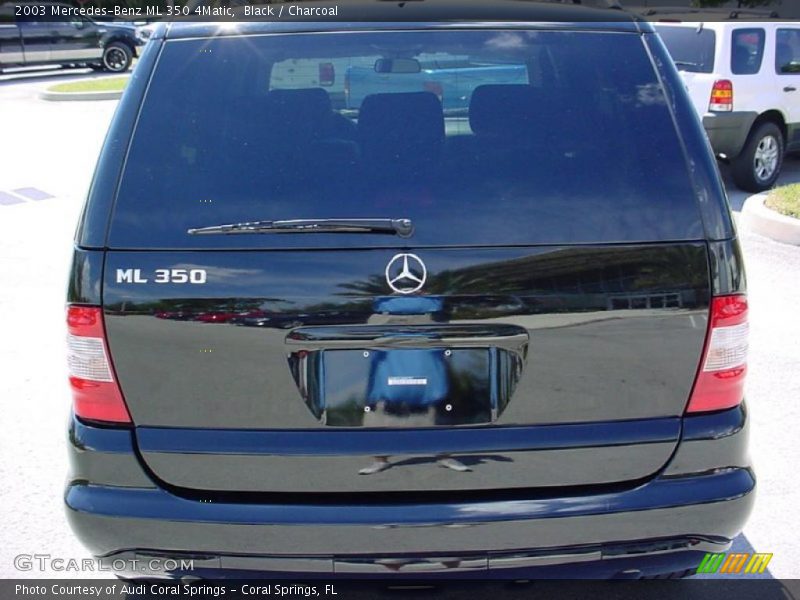 Black / Charcoal 2003 Mercedes-Benz ML 350 4Matic