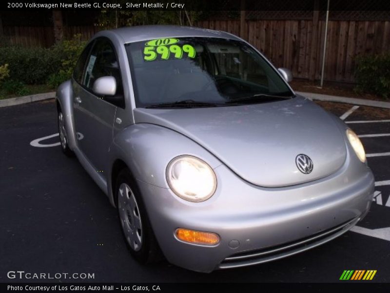 Silver Metallic / Grey 2000 Volkswagen New Beetle GL Coupe