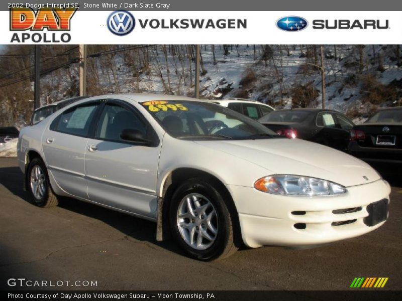 Stone White / Dark Slate Gray 2002 Dodge Intrepid SE