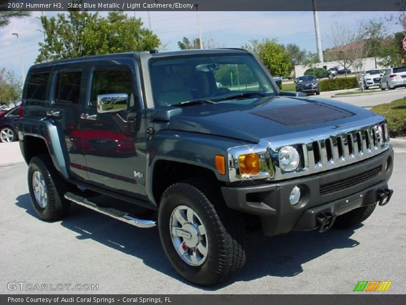 Slate Blue Metallic / Light Cashmere/Ebony 2007 Hummer H3