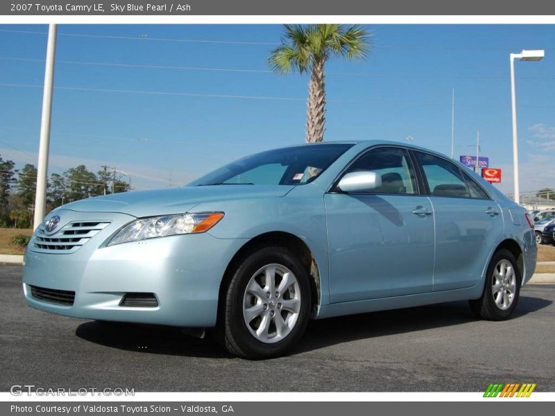 Sky Blue Pearl / Ash 2007 Toyota Camry LE